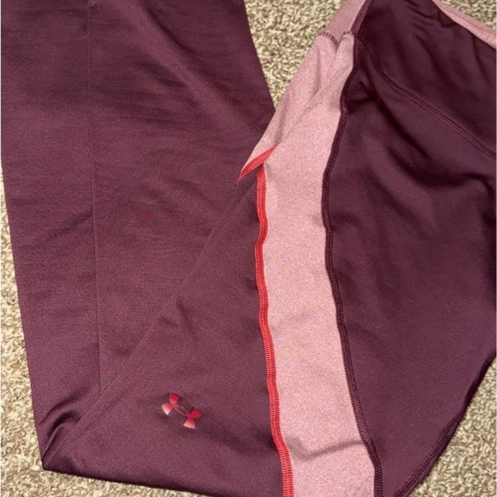 Under Armour Maroon and Light Pink Leggings